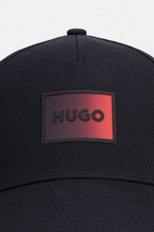 Βαμβακερό καπέλο του μπέιζμπολ HUGO Jude-SL 50555756 μαύρο SS26