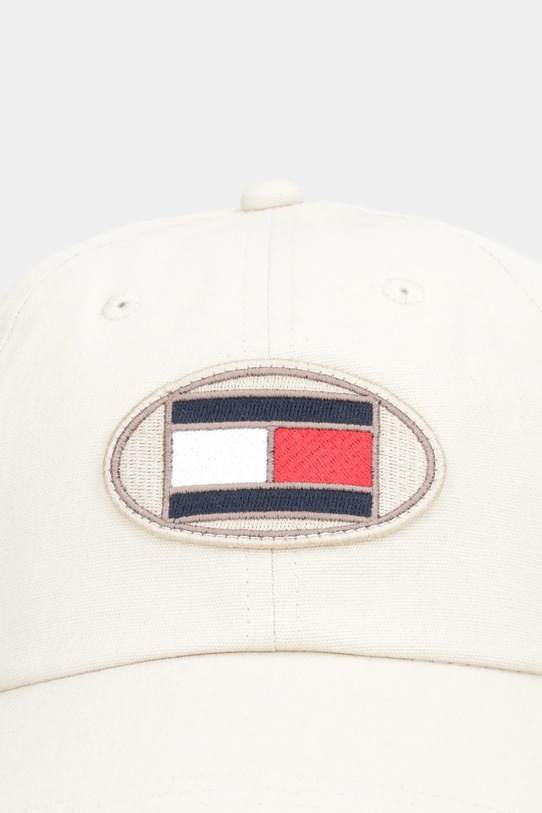 Tommy Hilfiger czapka z daszkiem bawełniana AM0AM14071 beżowy SS26