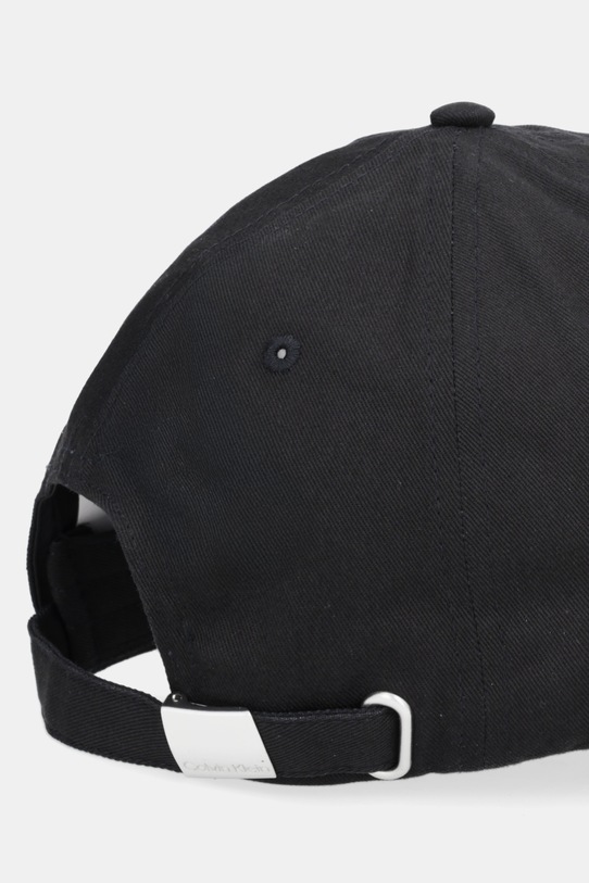 Akcesoria Calvin Klein czapka z daszkiem bawełniana LV04D5077G czarny