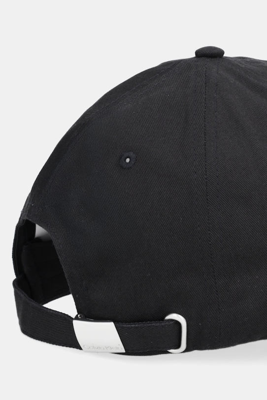 Akcesoria Calvin Klein czapka z daszkiem bawełniana LV04D5077G czarny