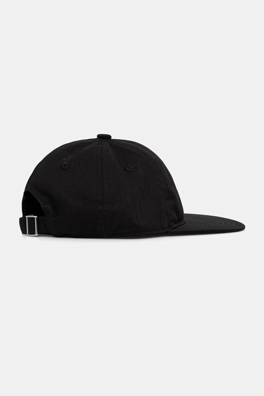 Akcesoria Drôle de Monsieur czapka z daszkiem bawełniana La Casquette Slogan PERM.CP194.CO138.BL czarny