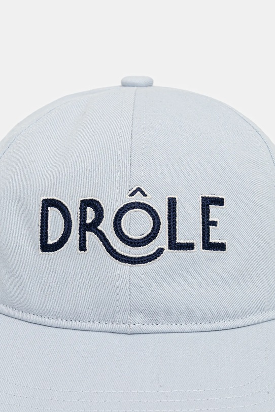 Bavlněná baseballová čepice Drôle de Monsieur Casquette Drôle J.CP196.CO138.LBE modrá SS26