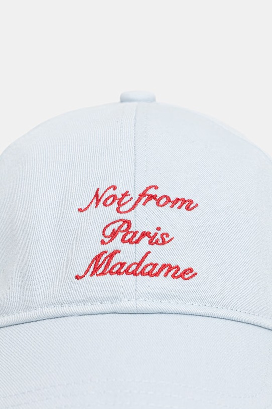 Drôle de Monsieur czapka bejsbolówka męska bawełniana Slogan Calligraphy K.CP295.CO138.LBE niebieski SS26