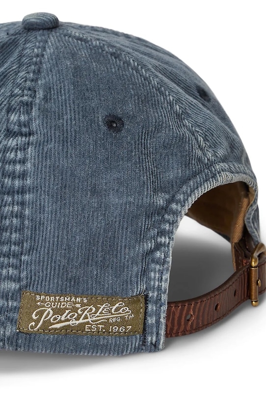 Akcesoria Polo Ralph Lauren czapka z daszkiem sztruksowa 710P04334 granatowy