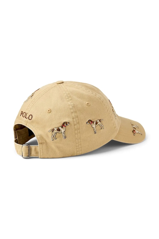 Polo Ralph Lauren czapka z daszkiem bawełniana 710P04305 brązowy SS26