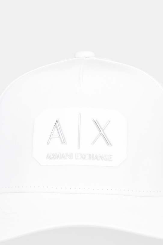 Armani Exchange czapka z daszkiem bawełniana XM002224.AF15502 biały SS26