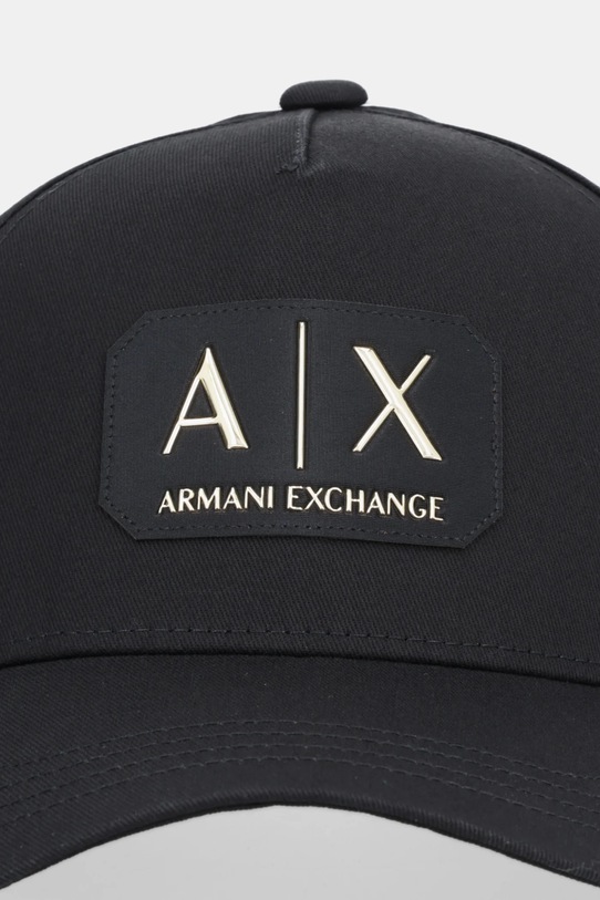 Armani Exchange czapka z daszkiem bawełniana XM002224.AF15502 czarny SS26