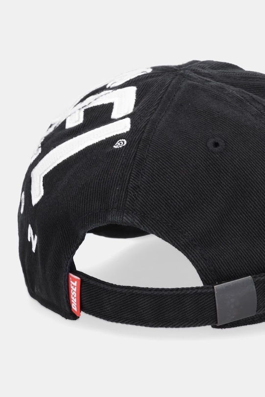 Akcesoria Diesel czapka z daszkiem męska jeansowa C-DIV A21491.0PFAA czarny
