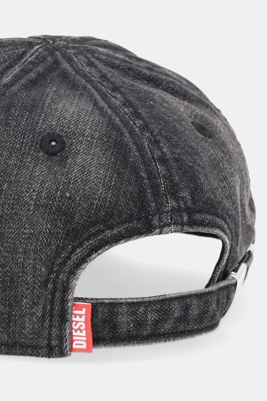 Akcesoria Diesel czapka z daszkiem męska jeansowa C-ENIC A21541.0IHCB czarny