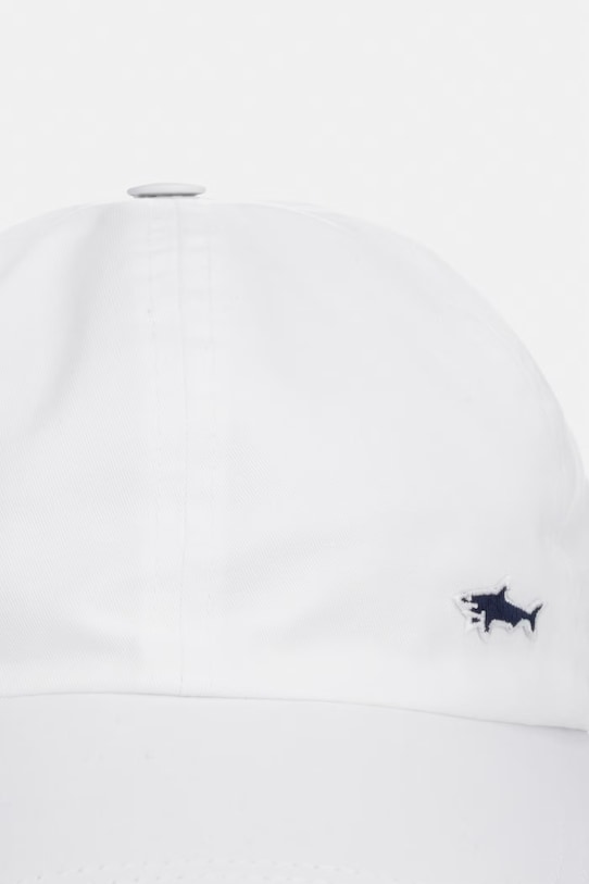 Paul&Shark czapka z daszkiem bawełniana 99317100 biały SS26