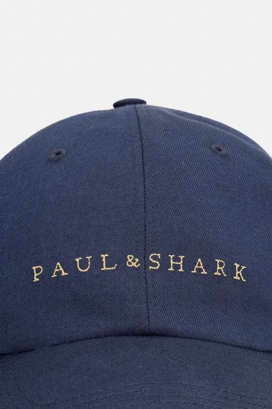 Paul&Shark czapka z daszkiem z dodatkiem lnu 26417102 granatowy SS26
