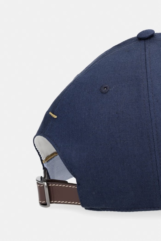 Akcesoria Paul&Shark czapka z daszkiem z dodatkiem lnu 26417102 granatowy
