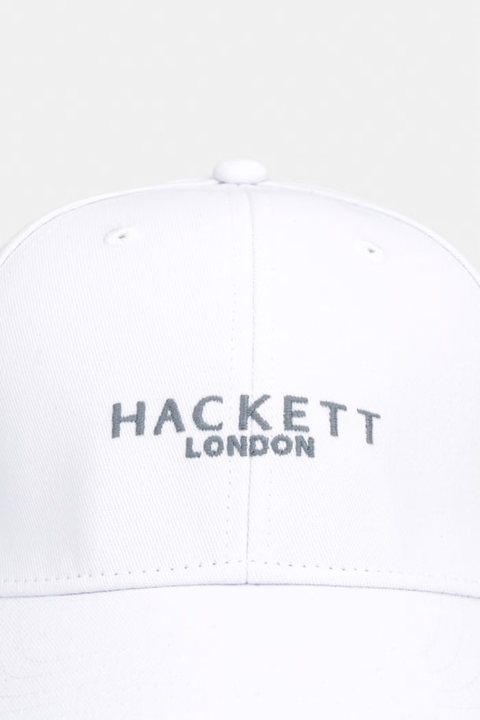 Bavlnená šiltovka Hackett London HM0400074 biela SS26