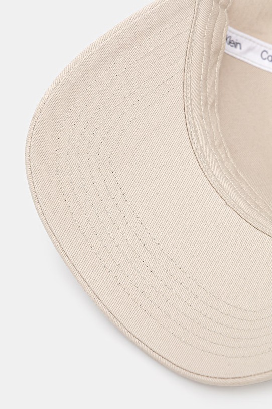 Calvin Klein καπέλο μπέιζμπολ ανδρικό βαμβακερό μπεζ LV04D5080G