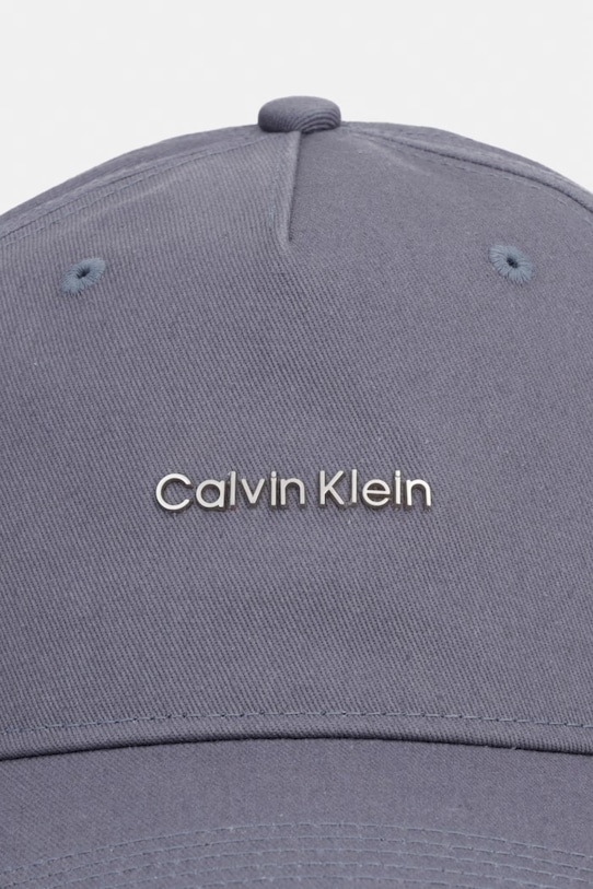 Calvin Klein baseballová čepice pánská bavlněná LV04D5080G modrá SS26