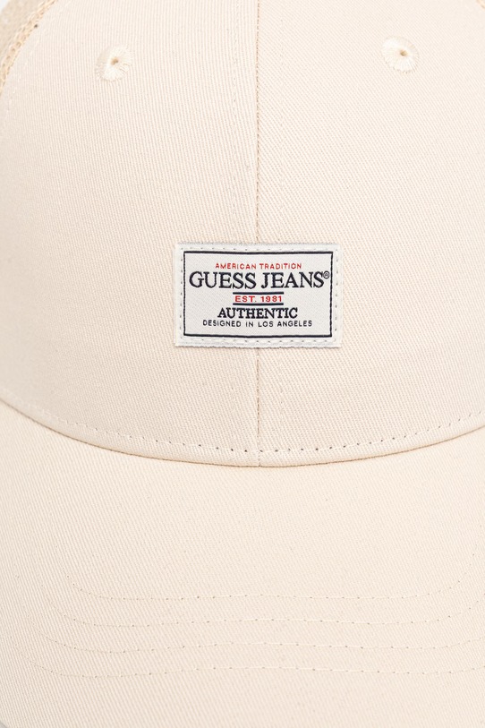 Βαμβακερό καπέλο του μπέιζμπολ Guess Jeans M5GZ05.WF8V1 μπεζ SS26