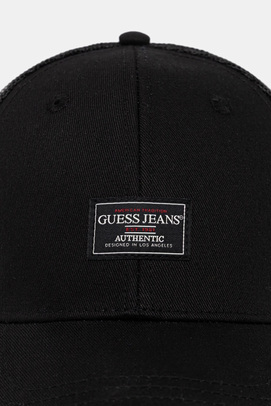Guess Jeans czapka z daszkiem bawełniana M5GZ05.WF8V1 czarny SS26