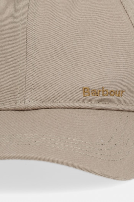 Barbour baseball cap męska bawełniana Milburn MHA0914 zielony SS26
