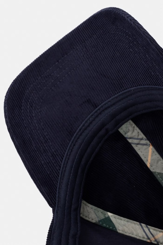 Barbour czapka z daszkiem męska bawełniana Bayfield granatowy MHA0932