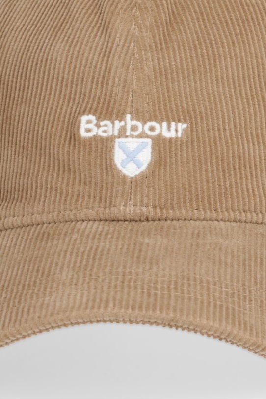 Barbour czapka bejsbolówka męska bawełniana Bayfield MHA0932 brązowy SS26