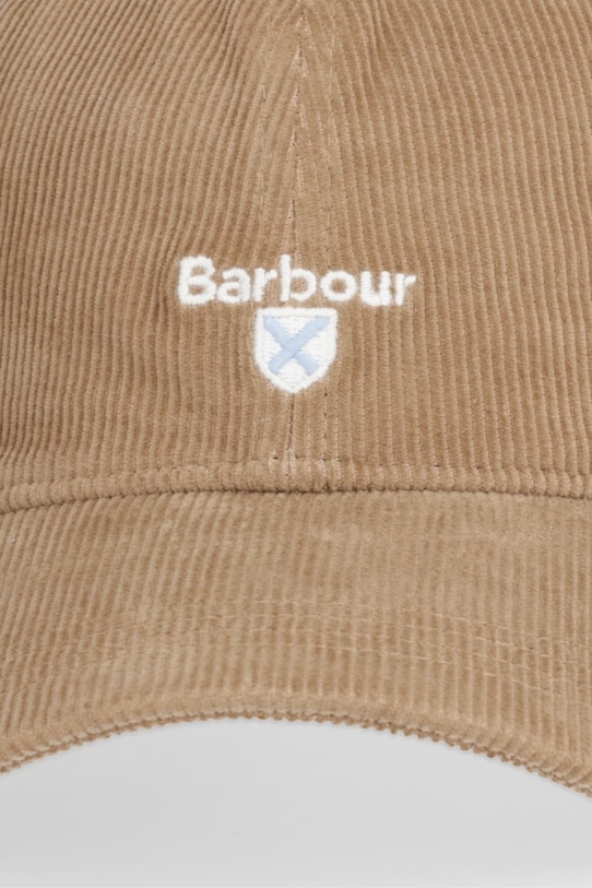 Barbour czapka bejsbolówka męska bawełniana Bayfield MHA0932 brązowy SS26