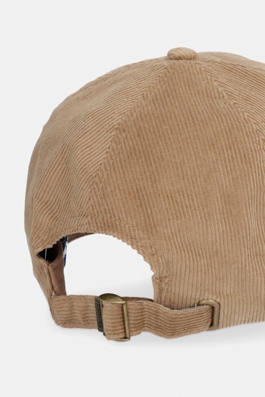 Akcesoria Barbour czapka bejsbolówka męska bawełniana Bayfield MHA0932 brązowy