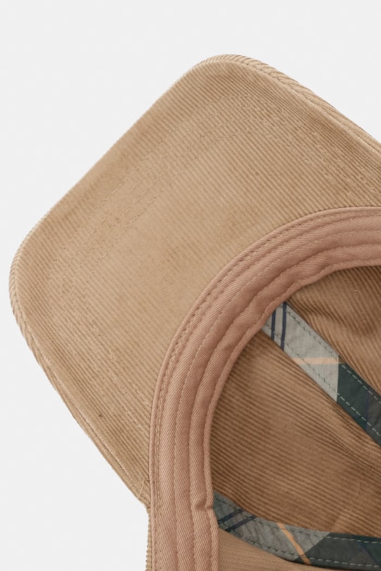 Barbour czapka bejsbolówka męska bawełniana Bayfield brązowy MHA0932