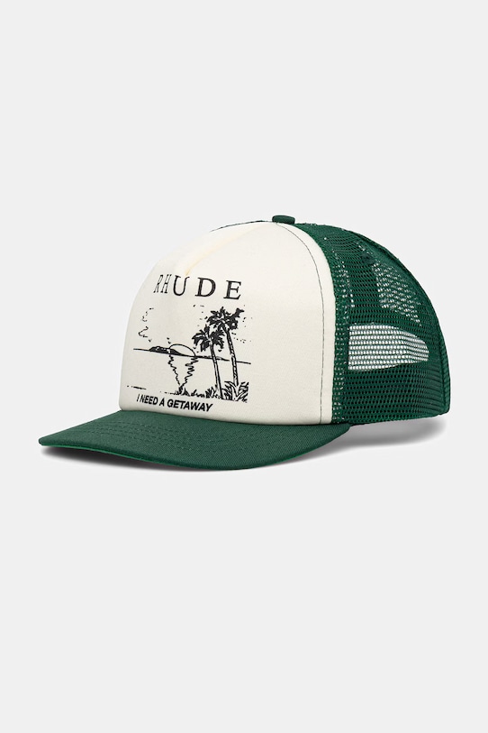 RHUDE czapka z daszkiem I Need a Getaway pozostałe zielony RHPS26HA01121