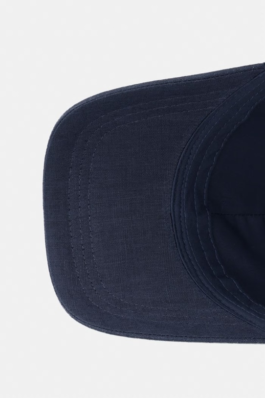 Trussardi czapka baseballowa męska lniana granatowy E002C000008N