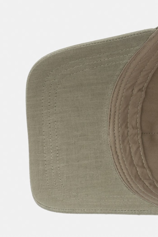 Trussardi czapka bejsbolówka męska lniana zielony E002C000008N