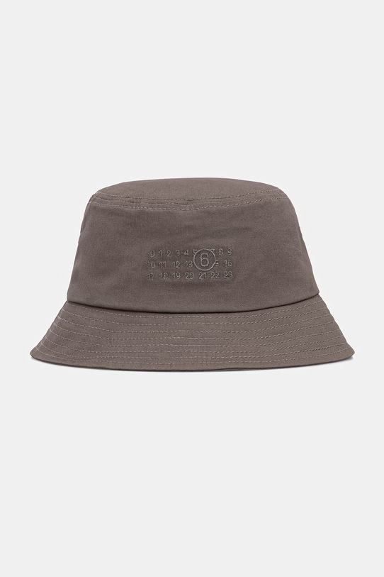 MM6 Maison Margiela kapelusz bawełniany bawełna szary SH0TC0010.M35346.810