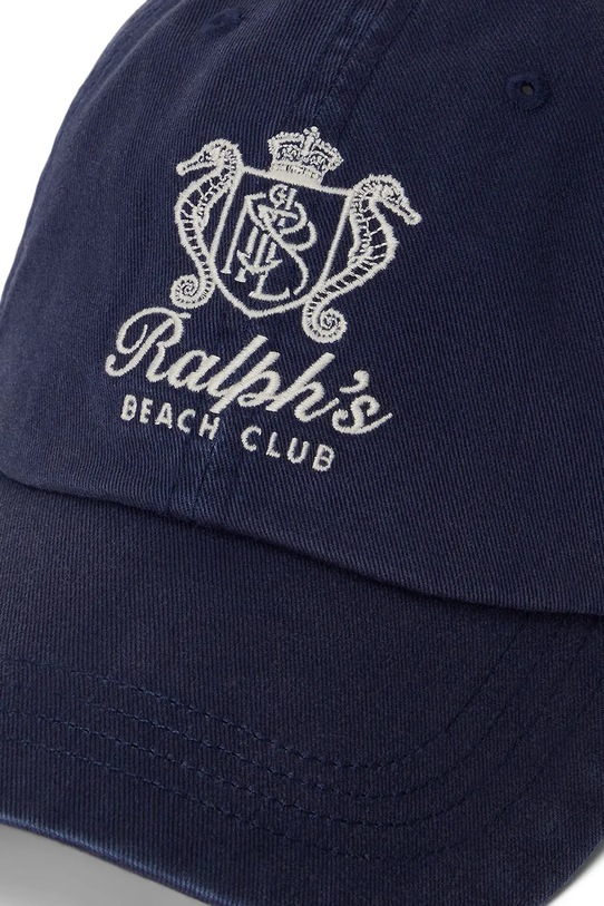 Akcesoria Polo Ralph Lauren czapka z daszkiem męska bawełniana 710B14602 granatowy