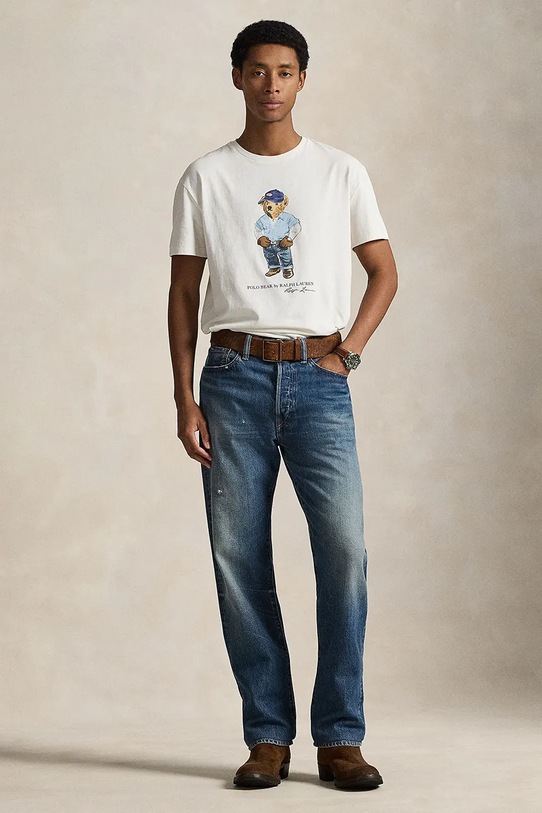 Одежда Polo Ralph Lauren футболка для мужчин из хлопка 710B14615 тёмно-синий