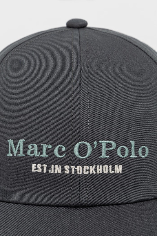 Marc O'Polo czapka z daszkiem męska bawełniana 5000012646 turkusowy SS26