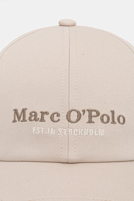 Marc O'Polo czapka z daszkiem męska bawełniana 5000012646 beżowy SS26