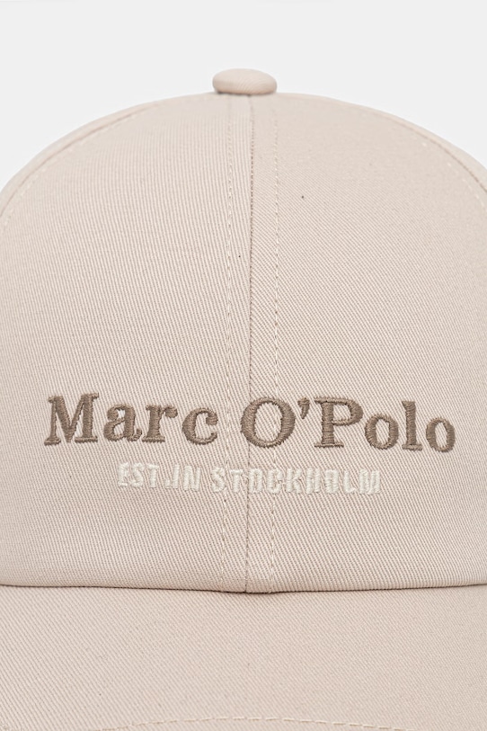 Marc O'Polo czapka z daszkiem męska bawełniana 5000012646 beżowy SS26
