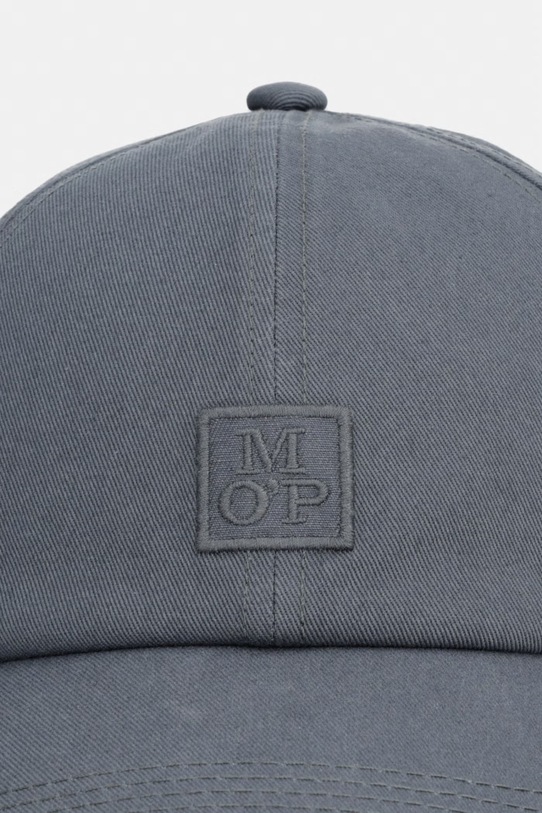 Marc O'Polo czapka z daszkiem męska bawełniana 5000012647 zielony SS26