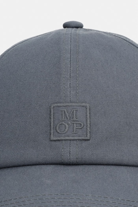 Marc O'Polo czapka z daszkiem męska bawełniana 5000012647 zielony SS26