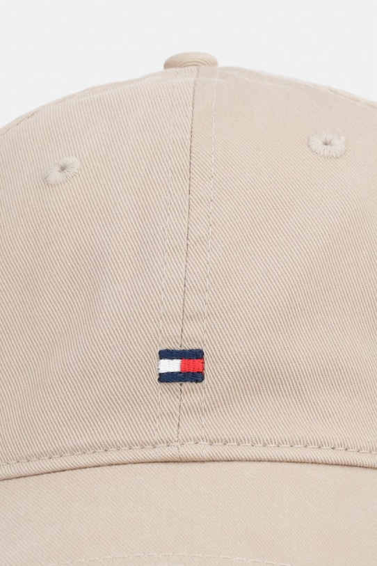 Tommy Hilfiger czapka z daszkiem męska bawełniana AM0AM14099 beżowy SS26