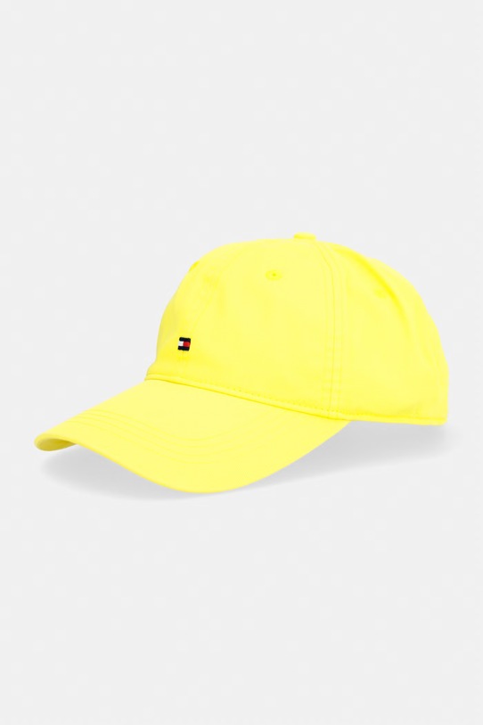 Tommy Hilfiger czapka z daszkiem męska bawełniana żółty AM0AM14099