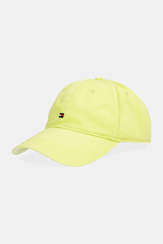 Tommy Hilfiger czapka z daszkiem męska bawełniana zielony AM0AM14099