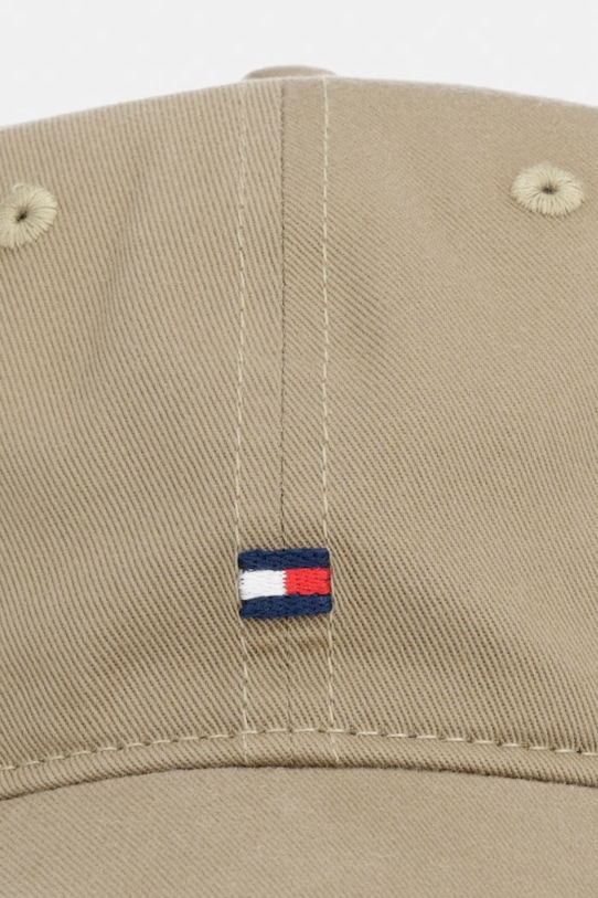 Tommy Hilfiger čiapka so šiltom pánska bavlnená AM0AM14099 zelená SS26