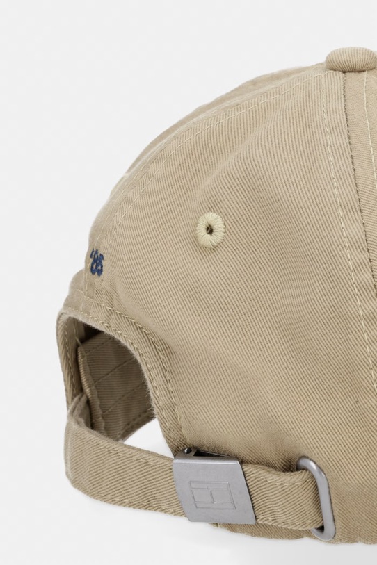 Doplnky Tommy Hilfiger čiapka so šiltom pánska bavlnená AM0AM14099 zelená