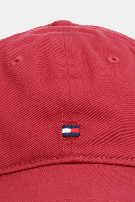 Tommy Hilfiger czapka z daszkiem męska bawełniana AM0AM14099 bordowy SS26