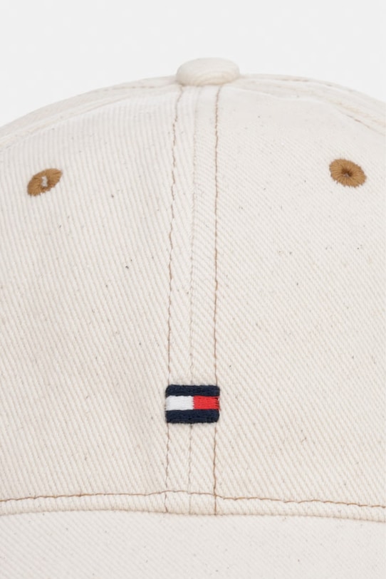 Tommy Hilfiger Čiapka so šiltom pánska bavlnená AM0AM14102 béžová SS26