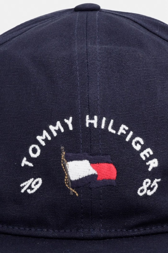 Tommy Hilfiger snapback pánsky bavlnený AM0AM14103 tmavomodrá SS26