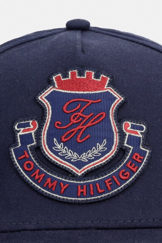 Tommy Hilfiger čiapka so šiltom pánska bavlnená AM0AM14104 tmavomodrá SS26