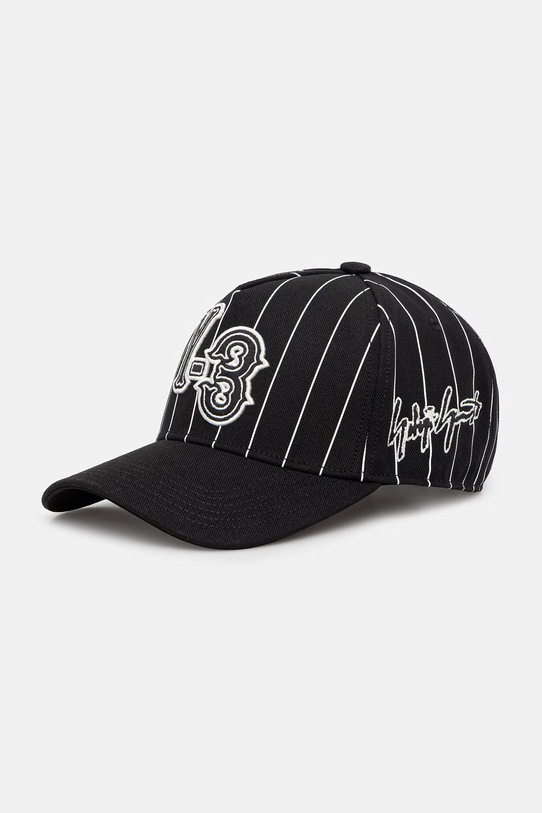 Y-3 baseball cap PINSTRI CAP all-over print black KR8938