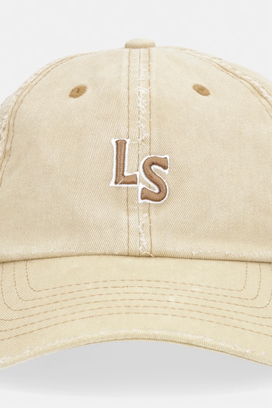 Levi's șapcă de baseball din bumbac LS MONOGRAM 004BS.0006 bej SS26