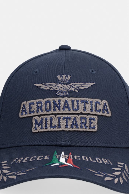 Aeronautica Militare czapka z daszkiem bawełniana HA1104UCT02261 granatowy SS26